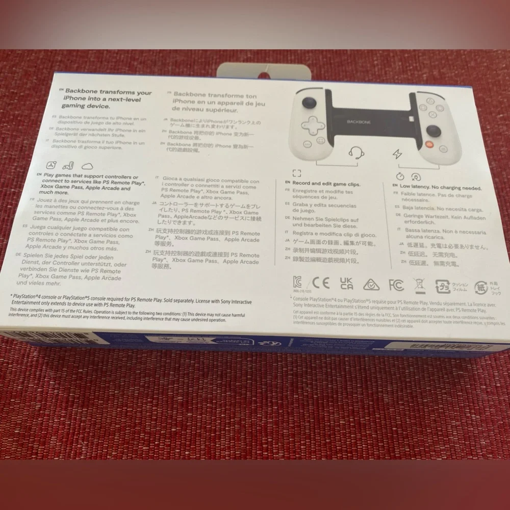 Sony PlayStation Backbone White Handheld Console Made For Apple iPhone Néw